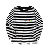 [KIDS] KIRSH X MISAKI KAWAI KIDS ARTWORK STRIPE T-SHIRT [BLACK]