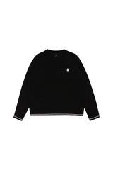 Vネックブークルニットウェア/Black V-Neck Bookle Knitwear