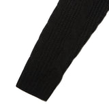 スモールチェリーショットニットフーディー／SMALL CHERRY SHORT KNIT HOODIE [BLACK]