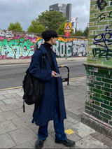ASCLO Shoulder Maxi Long Coat (2color)