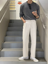 LMN Just Semi-Wide Cream Pants (1 color)