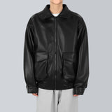 ビーガンレザーポケットジャンパー / Vegan Leather Pocket Jumper