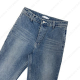 MOブーツカットオープンデニムパンツ/MO bootcut open denim pants