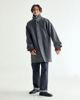 UNISEX WOOL RAGLAN HIDDEN COAT M - TWILL GRAY (6636060672118)