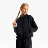 チェリーセミクロップウオウブンジャケット／CHERRY SEMI CROP WOVEN JACKET [BLACK]