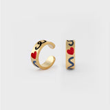 ドゥードゥルイヤーカフ / DOODLE EARCUFF(3mm) SILVER925(18K GOLD PLATED)