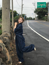 ディープオーシャンデニムセットアップパンツ