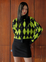 アーガイルカーディガン / Argyle Cardigan (4576259735670)