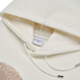CREAM FUZZY RABBIT HOODIE CREAM