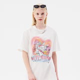ウィッティバニートムボーイグラフィックTシャツ / (Taeyeon's Pick)WITTY BUNNY TOMBOY GRAPHIC T-SHIRT [WHITE]