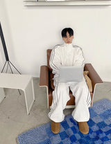 No.0547 3line sweat set ZIP-UP