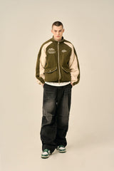 FLEECE PADDED JACKET - KHAKI