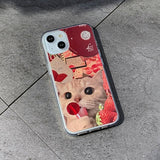キャットチュップスコラージュフォーンケース / Cats Chups Collage Phone Case