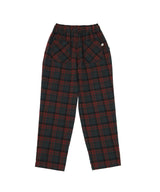 DREAMCATCHER CHECK LOOSE-FIT PANTS (Khaki) (6680169611382)
