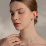 ワンタッチデイリースワロフスキーパールネックレス/Onetouch Daily Swarovski Pearl Necklace(3&4mm)1