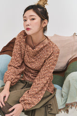 クーププリーツアンバランスドスカート / Coupe pleats unbalanced sk (2 colors)