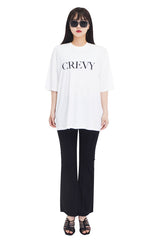 セリフロゴオーバーフィットラッシュショートスリーブTシャツ/serif logo overfit rash short sleeve T-shirt (white)