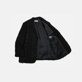 Pleddy Fringe Check Blazer (2color)