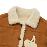 CHERRY SUEDE MUSTANG JACKET [CAMEL]