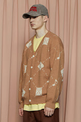 MUSIC ARGYLE CARDIGAN / BEIGE