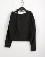 Klang リボン ストラップ ブラッシュ オフショルダー T シャツ