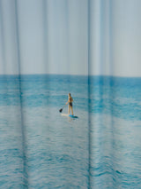 marine blue curtain