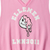 アーチプリンティングベスト/ARCH PRINTING VEST-WASHING PINK