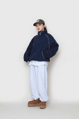 ペイズリーパイピングジップアップ / Paisley Piping Zip-Up