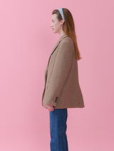 CLASSIC HERRINGBONE JACKET_BEIGE (6612506280054)