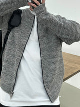 アンブラーラウンドジップアップニット / AMBLER ROUND ZIPUP KNIT