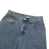 WASHED BLUE RELAXED JEANS