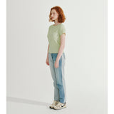 インタールックステッチエンボッシングトップ/INTERLOCK STITCH EMBOSSING TOP_MELON