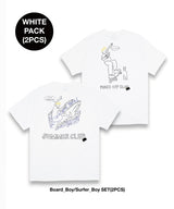 ボード_少年サーファー_少年ショートティー/Board_Boy/Surfer_Boy Short Sleeve Tee(WHITE PACK) (6591989579894)