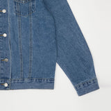 セミオーバーフィットベルトセットデニムジャケット/ SEMI OVER FIT BELT SET DENIM JACKET [1000]