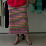 レインボーテリースカート / RAINBOW TERRY SKIRT_PINK