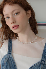 スプリングワルツパールサージカルネックレス/Spring waltz pearl surgical necklace
