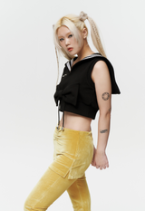 PIERCING SKIRT PANTS (GREEN)
