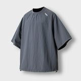 ナイロンストリングラグランハーフTシャツ/Nylon String Raglan Half Tee - Grey