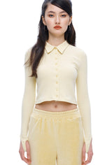 コットンスパンブラウス/[IBL002-13] COTTON SPAN BLOUSE YELLOW