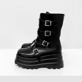 Buckle Platform Boots on Key