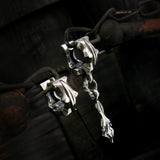 Sagitta-R1 silver hoop earring (4593063460982)