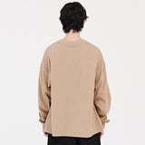 RE:ON LOGO LONG SLEEVE SHIRT (BEIGE)