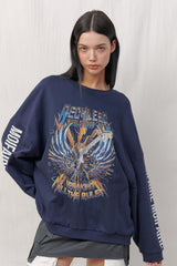  RETRO SWEATSHIRT / NAVY