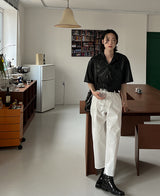 サマーレザーハーフシャツ / Summer Leather Half Shirt
