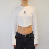 シンボルクロップ長袖Tシャツ