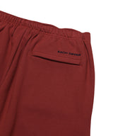 WIDE ZIP SWEATPANTS_DARK RED