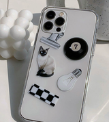カラーオブジェクトフォーンケース / Color Object Black Phone Case