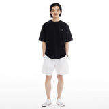 オーバーフィットマシュマロポイントショートスリーブT/OVERFIT MARSHMALLOW POINT SHORT-SLEEVED T-BLACK