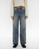 No.1839 バウンディングワイドデニムパンツ/No.1839 Bonding wide denim pants