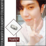 ラフ6-Sシルバーリング / Rough6-S silver ring (4596257849462)